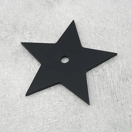 Czarna gwiazda z plexi dekoracja DIY - BLACK STAR