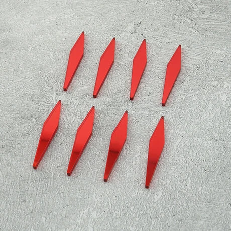 Czerowne lustrzane znaczniki strzałki