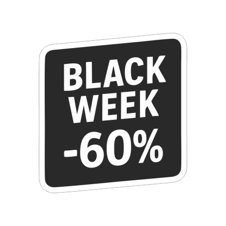 Naklejka BLACK WEEK na witrynę sklepu
