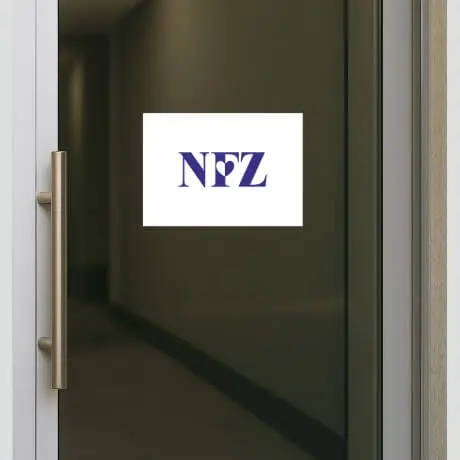 Naklejka logo NFZ