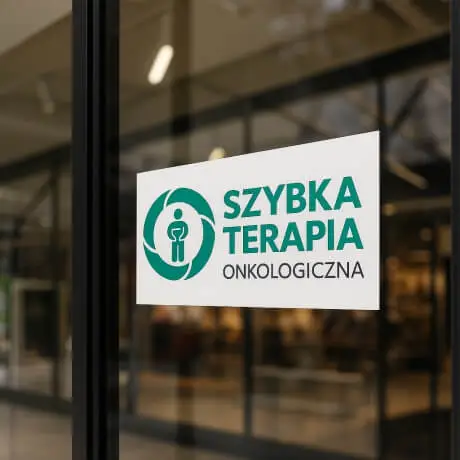 Naklejka na szybę szybka terapia onkologiczna
