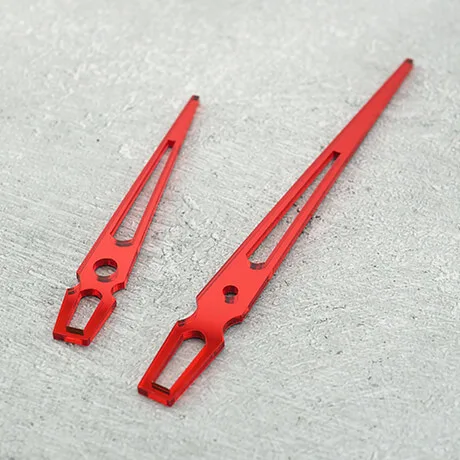 Wskazówki do zegara ściennego z wcięciem kolor czerwone lustro