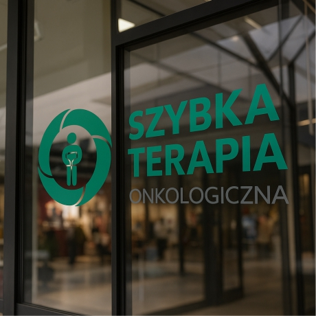 Wycinane napisy na szybę szybka terapia onkologiczna